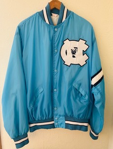 lot 104C image: LR - UNC Tar Heels Band Varsity Jacket by Matts Athletic Wear X-Large