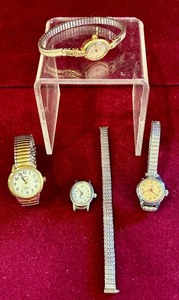 lot 107C image: K - Collection of 4 Vintage and Modern Wristwatches, Timex and Caravelle