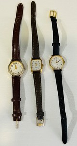 lot 160C image: K - Lot of 3 Vintage Quartz Wristwatches Elgin Timex and Japan Movement