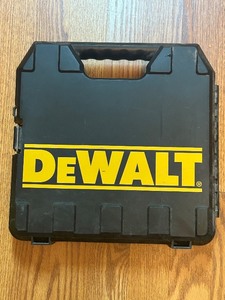 lot 234C image: S - DeWalt Corded Drill with Case, Drill Bits, and 3M Paint Stripper Disc