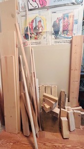 lot 239C image: S - Assorted Scrap Lumber and Wood Pieces Collection