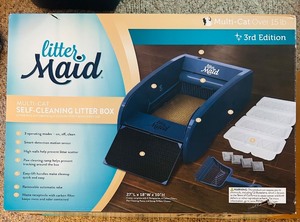 lot 242C image: LL - LitterMaid Multi-Cat Self-Cleaning Litter Box with Receptacles and Filters