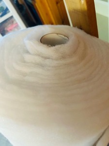 lot 290C image: LL - Bolt Roll of White Quilt Batting, 53 Inch Height