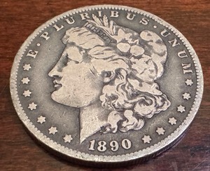 lot 6X image: 1890-O Morgan Silver Dollar Coin