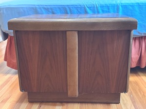 lot 8D image: MBR - Vintage Mid-Century Modern Wood Night Stand