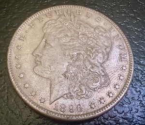 lot 24X image: 1896 Morgan Silver Dollar Coin