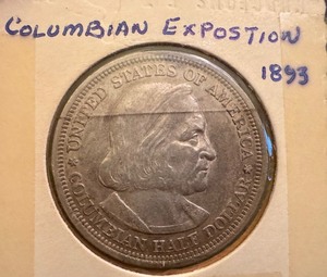 lot 27X image: 1893 Columbian Exposition Half Dollar Commemorative Coin