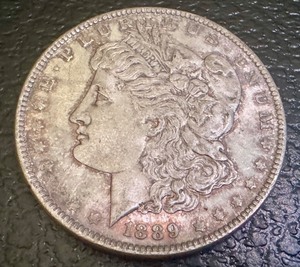 lot 30X image: 1889 Morgan Silver Dollar