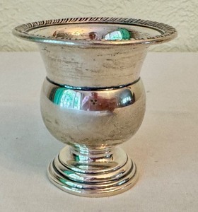 lot 33D image: DR - Vintage Sterling Silver Toothpick Holder, 2.75 Inches