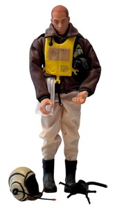lot 53D image: Vintage Custom GI Joe Air Force Bomber Figure with Accessories