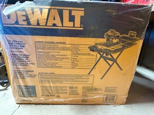 lot 02 image: DEWALT 10 in. High Capacity Wet Tile Saw with Stand BRAND NEW -IN BOX - # D36000S - MSRP $1,282