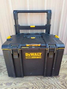 lot 19 image: DEWALT TOUGHSYSTEM 2.0 24 in. W Modular Tool Box with Wheels BRAND NEW - MSRP $120