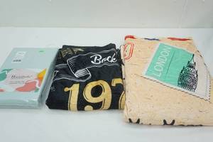 lot 7 image: NEW (2ct) Plush Throw Blankets & NEW Bamboo Twin Bed Sheet Set