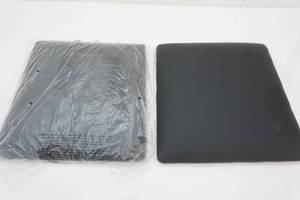 lot 11 image: NEW (2ct) PU Black Leather Replacement Seats for Chairs-Padded