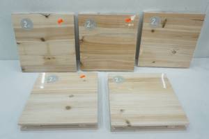 lot 15 image: NEW (10ct) 10x10 Wooden Wall Hangings