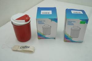 lot 35 image: (3ct) Stainless Steel Vacuum Thermos NEW