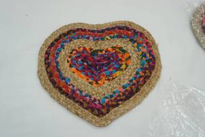 lot 55 image: NEW (2ct) Braided Hearts 17x15