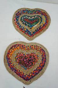 lot 60 image: NEW (2ct) Braided Hearts 17x15