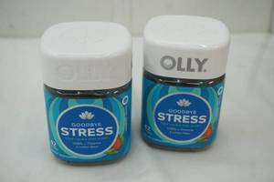 lot 73 image: (2ct) Olly Goodbye Stress (42ct each) Dietary Supplement
