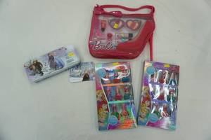 lot 92 image: Disney Princess Nail Polish Sets, Frozen Makeup Tin, Barbie Sweet Girl Cosmetic Tote