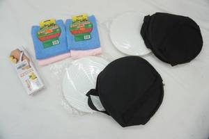 lot 122 image: Picnic Crock Pot Holders & Stands (2ct) & (4ct) Fresh Vegetable Pouches