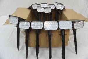 lot 180 image: Solar Powered Garden Walkway Lights (14ct) Color Changing