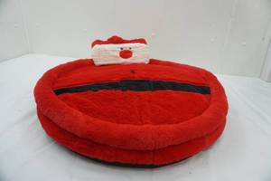 lot 181 image: Santa Claus Memory Foam Pet Bed 24 diameter