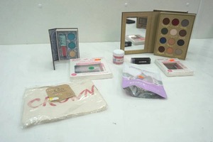 lot 204 image: (2ct) Storybook Cosmetics Sets, Blink Lashes, Lip Scrub, Silicone Sponge, Makeup Bag, Covergirl Lipstick
