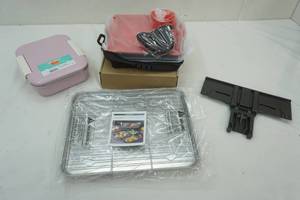 lot 216 image: Pillow Fort Lunch Box, Air Fryer Silicone Bakeware, Grill Pan