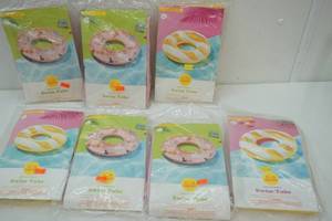 lot 258 image: (7ct) Inflatable Swim Tubes 31 diameter