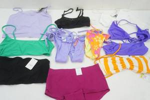 lot 283 image: Womens Bras Swimwear & Undergarments ALL NEW SIZE XS