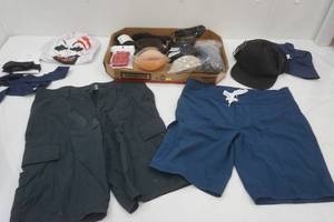 lot 385 image: Wrangler Size 30 X-Terrain Shorts, Womens Size 4, Hats, and more