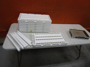 lot 202 image: Shelving & Glass Plates