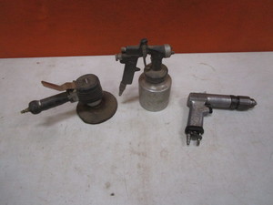lot 254 image: Snap-On Air Drill, DA Sander, Paint Gun