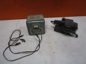 lot 267 image: Belt Sander & Vintage Battery Charger