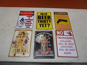 lot 361 image: Tin Signs