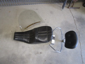 lot 7 image: HD Motorcycle Seats & Windshield