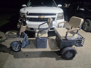 lot 23 image: 2025 SDLANCH Electric Tricycle Mini Golf Cart (IRGC40) Gray