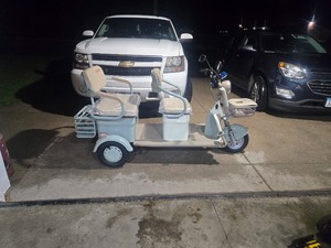 lot 34 image: 2025 SDLANCH Electric Tricycle Mini Golf Cart (IRGC40) - White