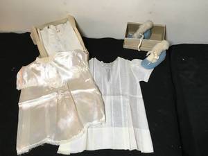 lot 139 image: Antique Baby Christening Items