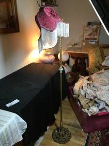 lot 20 image: Tall Victorian Floor Lamp