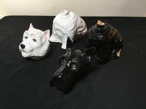 lot 156 image: Royal Adderley Dog Whiskey Decanters