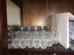 lot 231 image: Stemless Crystal Glasses