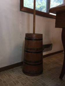 lot 35 image: Antique Wooden Butter Churner