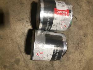 lot 62 image: Lot of 2 RESISTO 6 in. x 25 ft. Aluminum Roll Flashing Tape Customer Return see pictures