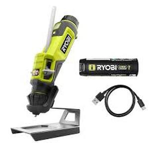 lot 8 image: RYOBI USB Lithium Glue Pen Kit with 2.0 Ah USB Lithium Battery and Charging Cable  Customer Returns See Pictures