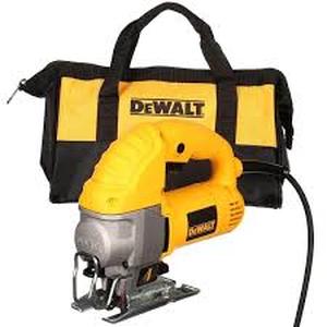 lot 55 image: DEWALT 5.5 Amp Corded Variable Speed Jig Saw Kit with Bag Customer Return see Pictures