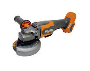lot 57 image: RIDGID 18V Brushless Cordless 4-12 in. Paddle Switch Angle Grinder (Tool Only) customer return see pictures