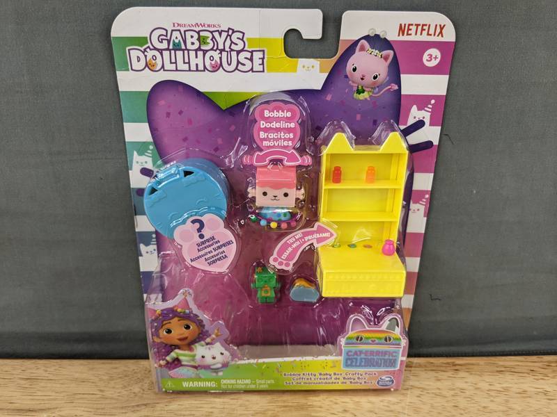 lot 84K image: Gabbys Dollhouse Bobble Kitty Baby Box Crafty Pack - Brand New