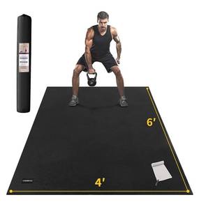 lot 63 image: Cambivo Exercise Mat, 6 ft x 4 ft - Brand New B